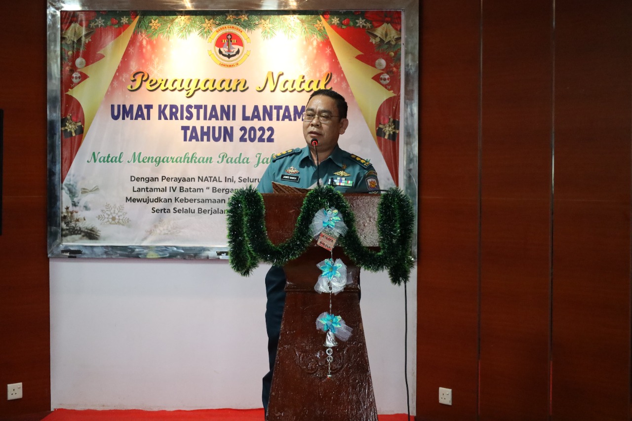 Larut Dalam Kebersamaan, Lantamal IV Rayakan Natal Bersama