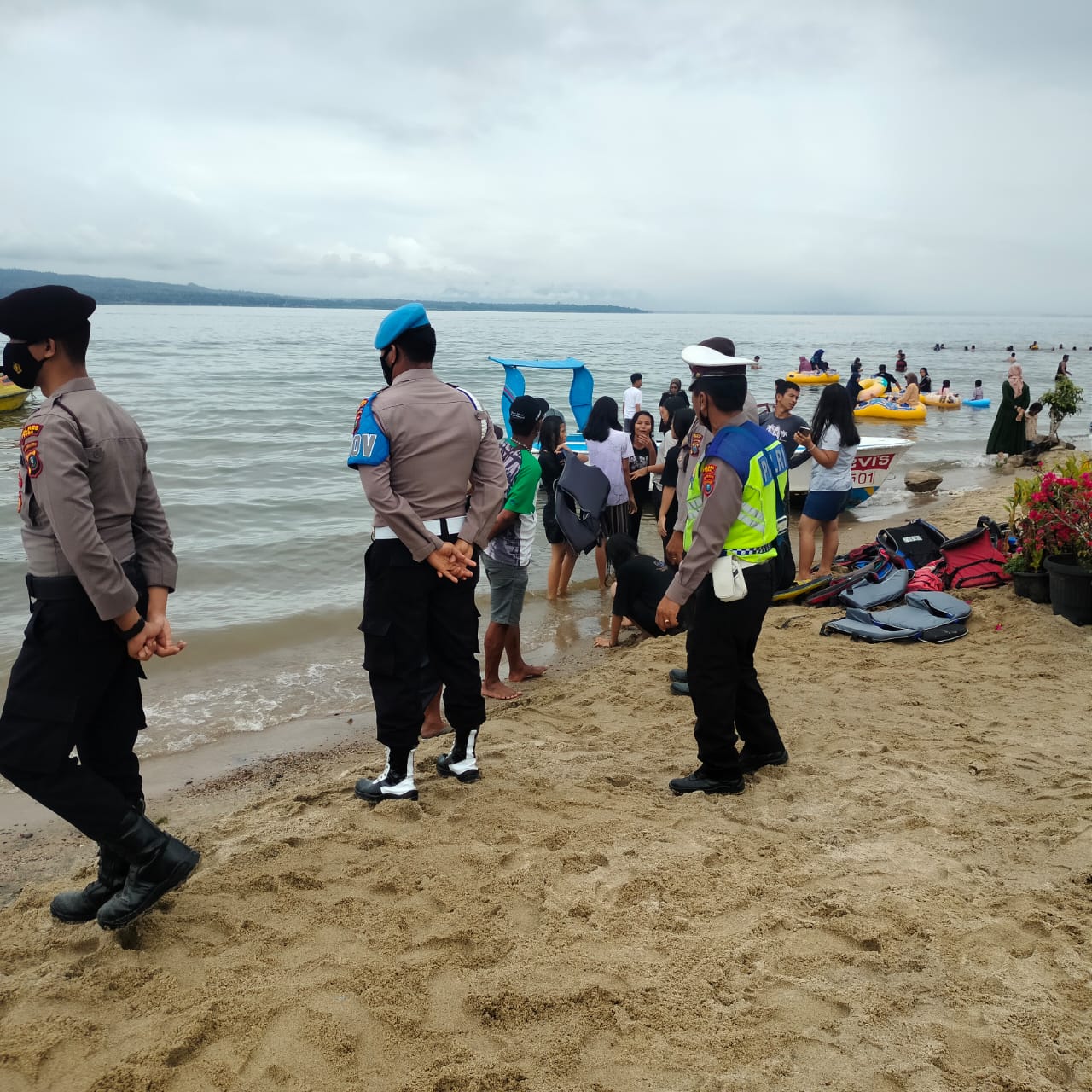 Sambut Ivent F1H20, Polsek Balige Gelar Giat Patroli dan Monitoring di Wisata Lumban Bulbul