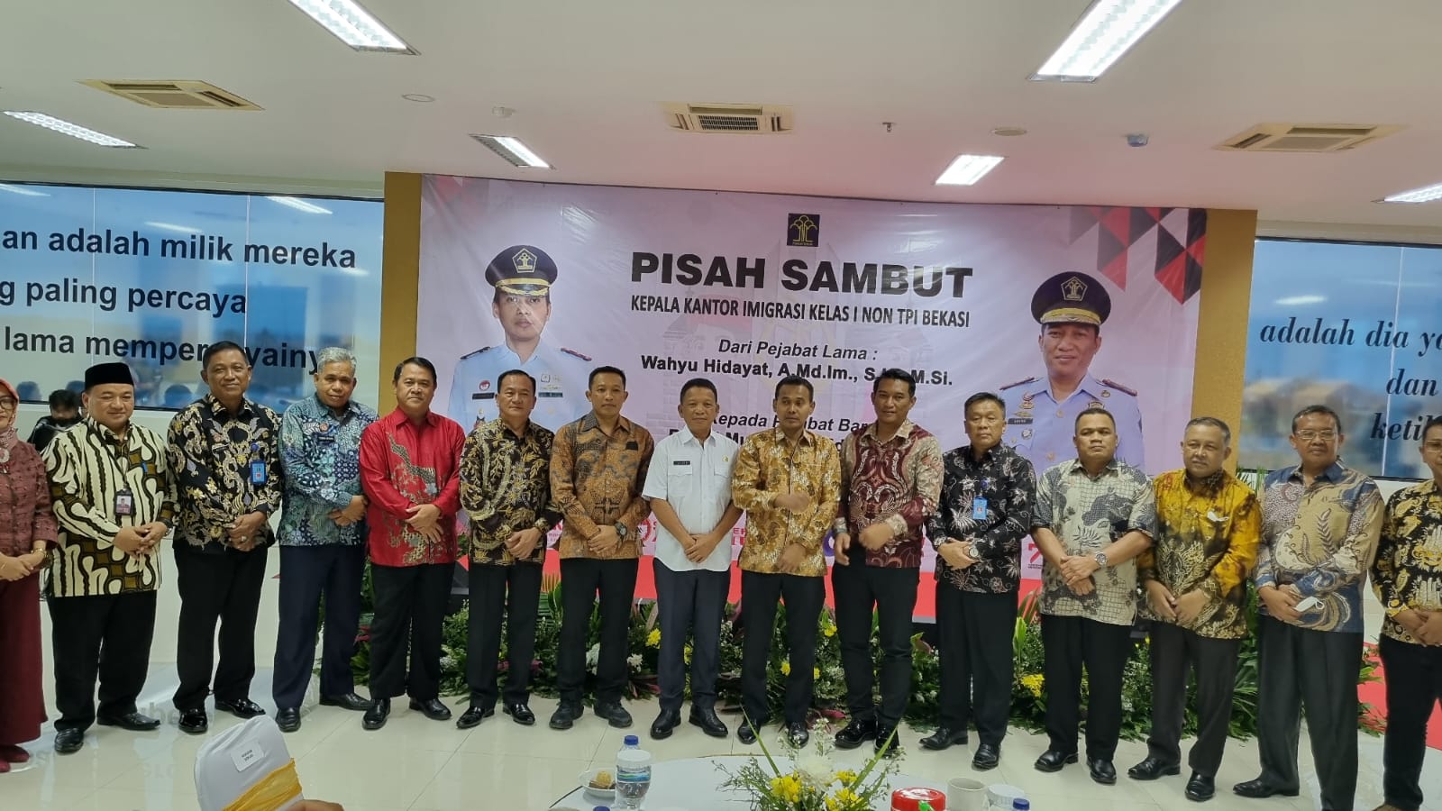 Hadiri Pisah Sambut Kepala Kantor Imigrasi Bekasi, Dandim 0507/Bekasi : Kordinasi dengan TNI Harus Terjaga