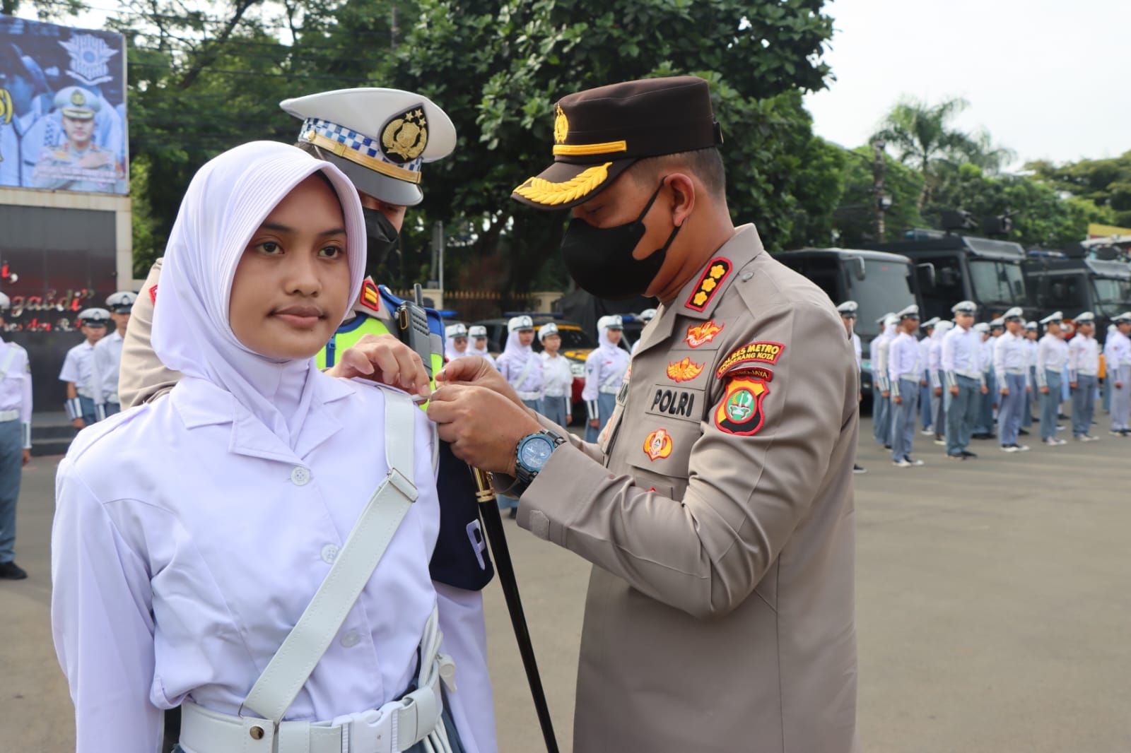 Satlantas Polres Metro Tangerang Kota Lantik 100 Anggota PKS, Ini Tujuannya