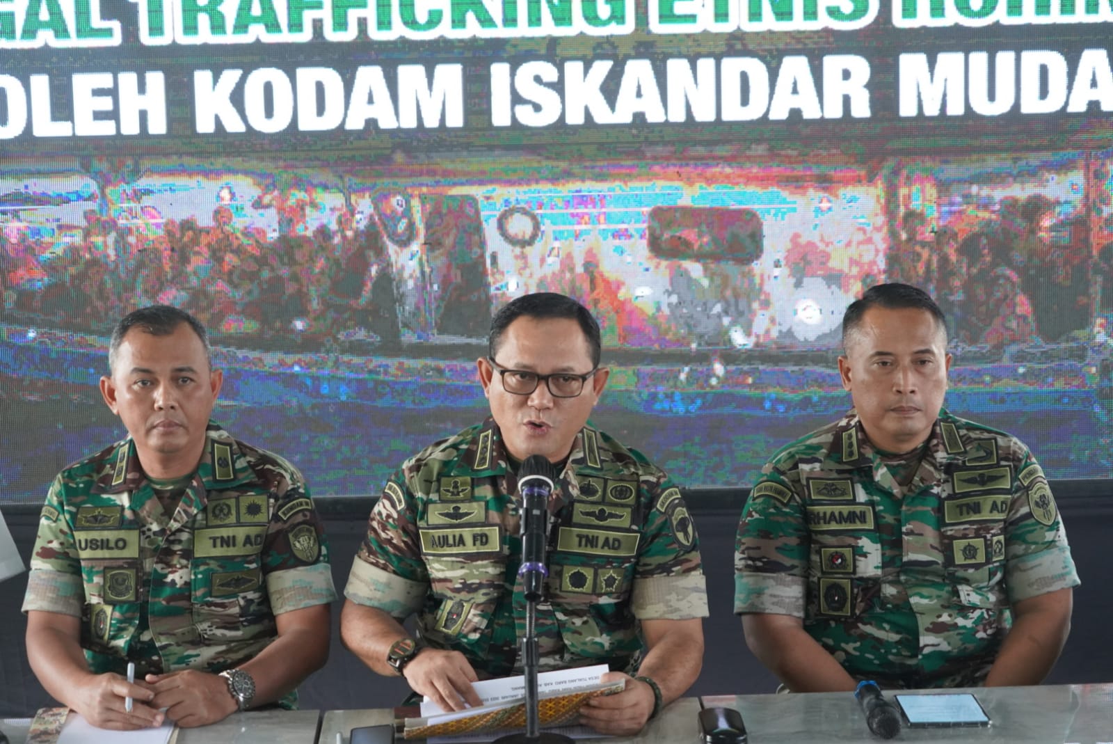 Pengungkapan Terduga Sindikat TPPO (Imigran Rohingya) di Wilayah Kab. Aceh Tamiang oleh Tim Gabungan Deninteldam IM