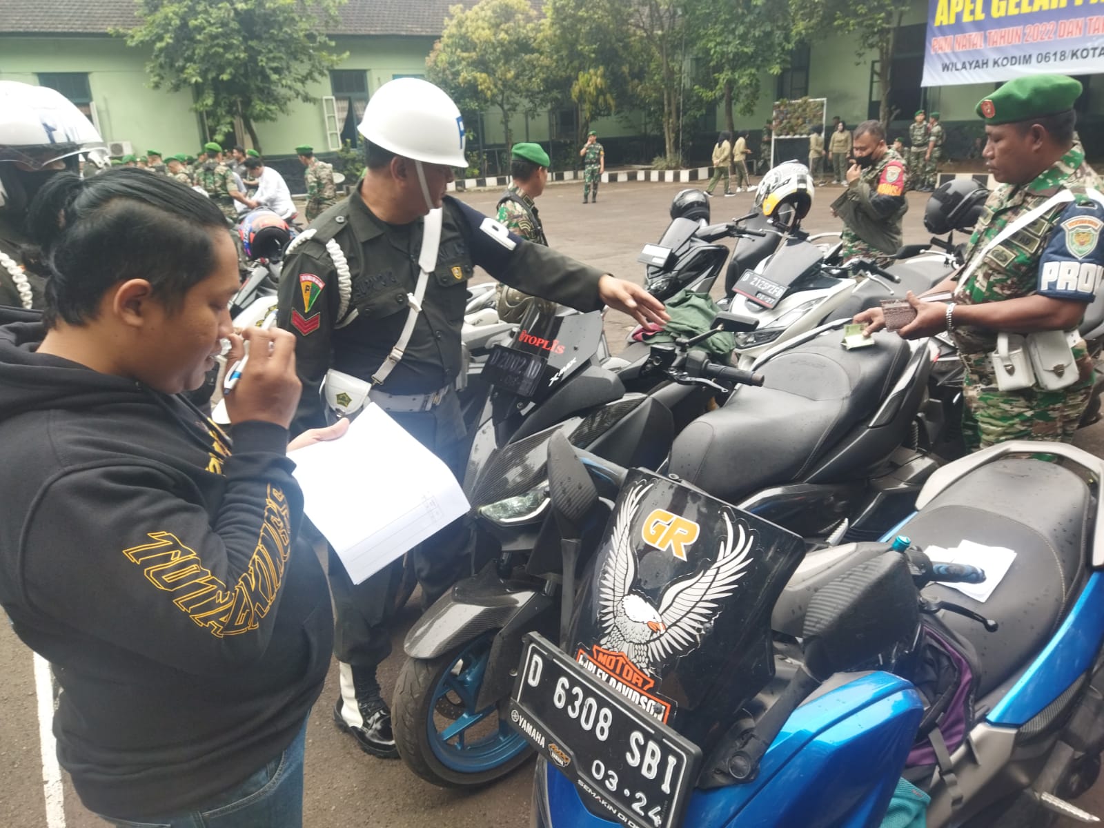 Denpom III/5 Bandung Gelar Opsgaktib di Kodim 0618/Kota Bandung