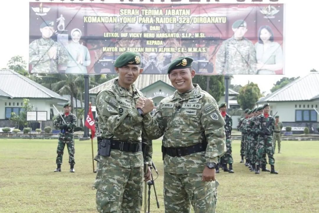 Tongkat Komando Dirgahayu Diserahterimakan, Mayor Inf Fauzan Rifa’i Alfikri Pejabat Danyon PR 328 Kostrad