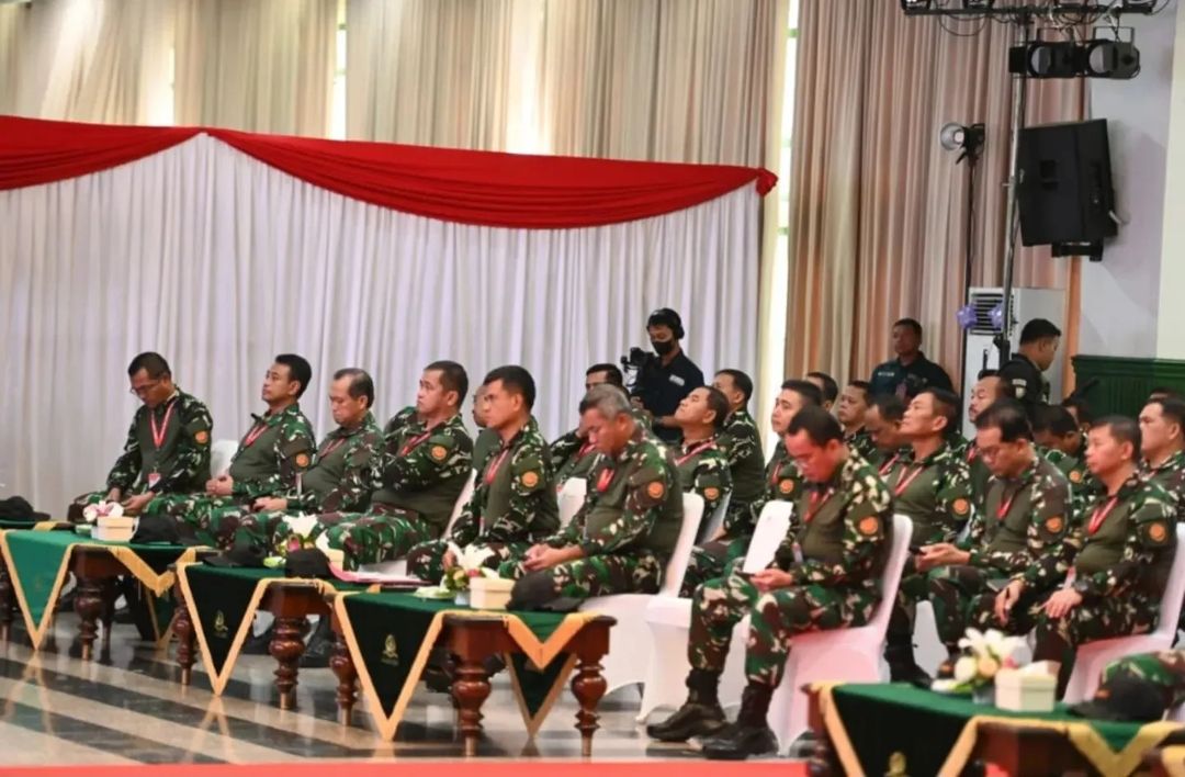 Pangkostrad Letjen TNI Maruli Simanjuntak, M.Sc. Hadiri Apel Komandan Satuan TNI Tahun 2023