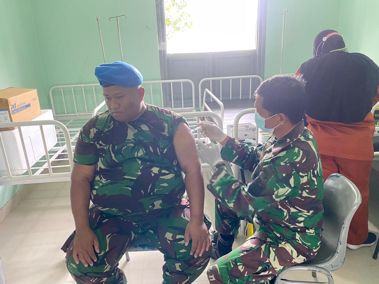 Prajurit Lanal Bintan Antusias Booster Kedua