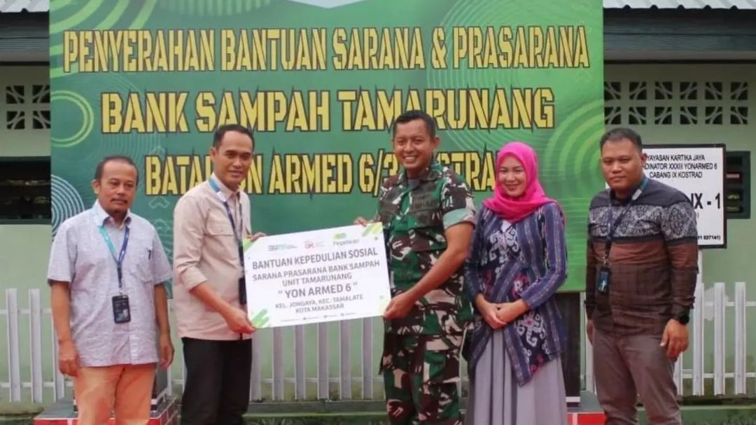 Manfaatkan Sampah Menjadi Berguna, Yonarmed 6 Kostrad Miliki Bank Sampah