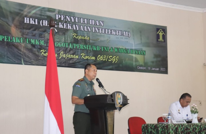 Korem 063/SGJ gelar Penyuluhan Hak Kekayaan Intelektual (HaKI)