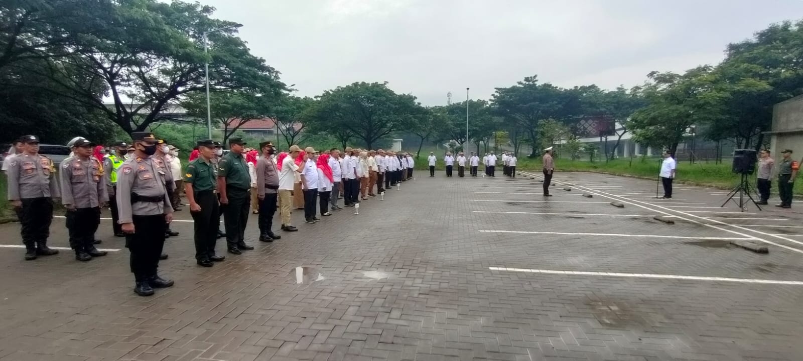 Jaga Soliditas dan Sinergitas, Personil Koramil 05/Bantargebang Ikuti Apel Gabungan Tingkat Kecamatan