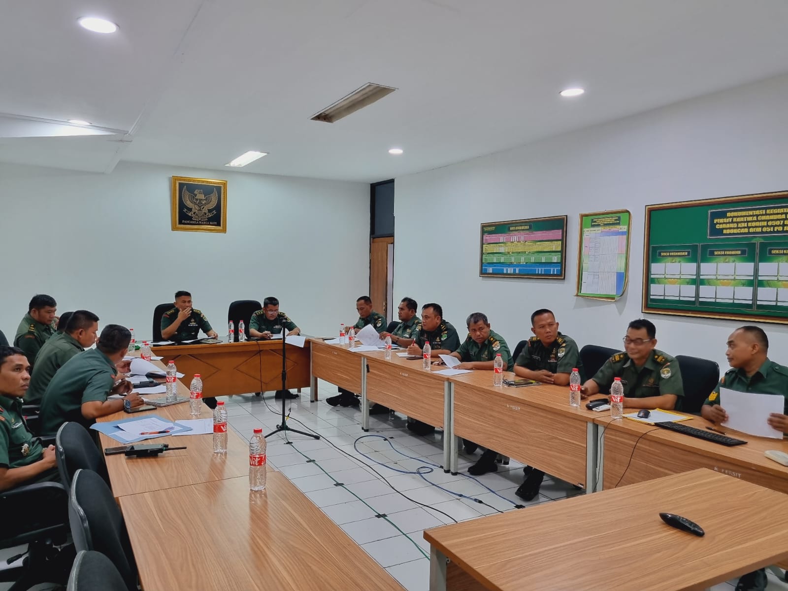 Kasdim 0507/Bekasi Pimpin Acara Sidang Pankar UKP dan Jabatan
