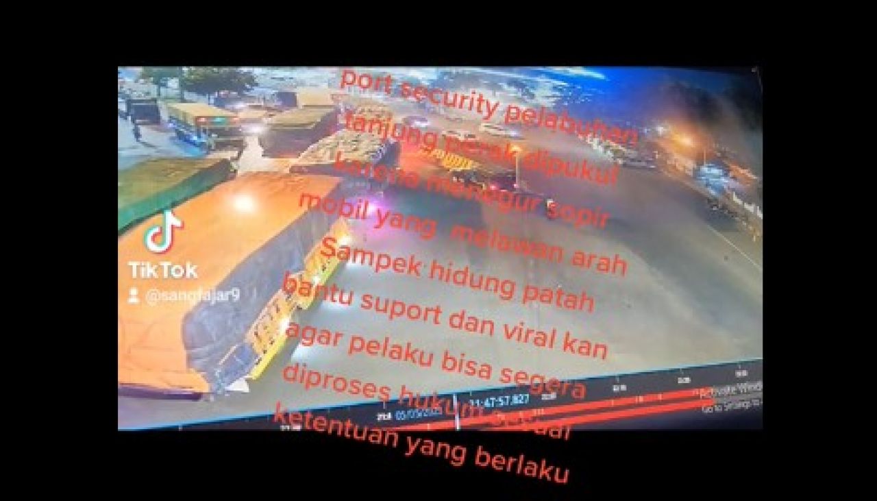 Tragedi Tanjung Perak Viral di TikTok, Dwi Heri Mustika: Siapa Pemilik Akun @sangfajar9 dan Pemilik Monitor CCTV Itu ?