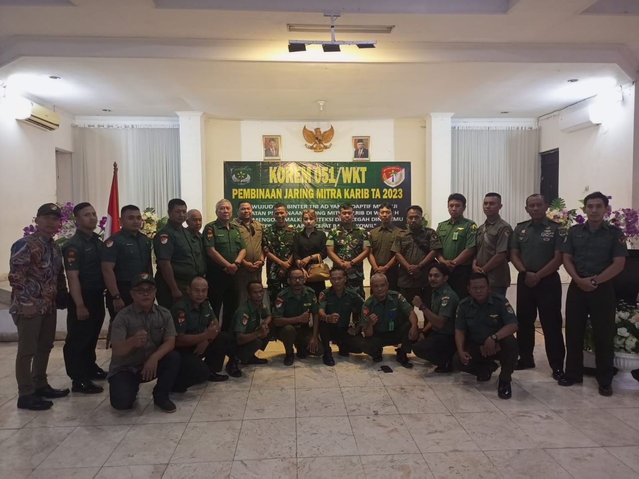 Komsos Dengan Keluarga Besar TNI TA.2023 " Satukan Persepsi Kuatkan sinergi Guna Merajut Keutuhan NKRI"