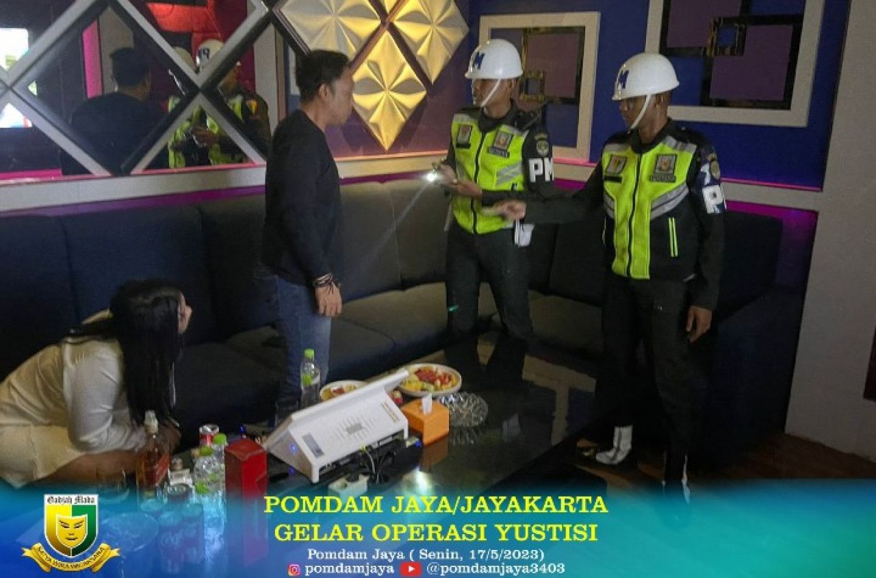 4 Oknum TNI Terjaring Razia Pomdam Jaya di Tempat Hiburan Malam di Jakarta