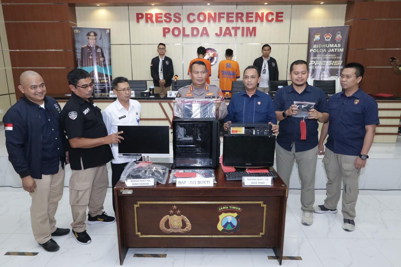Ditkrimsus Polda Jatim Amankan Dua Peretes Milik ITS Asal Jawa Barat