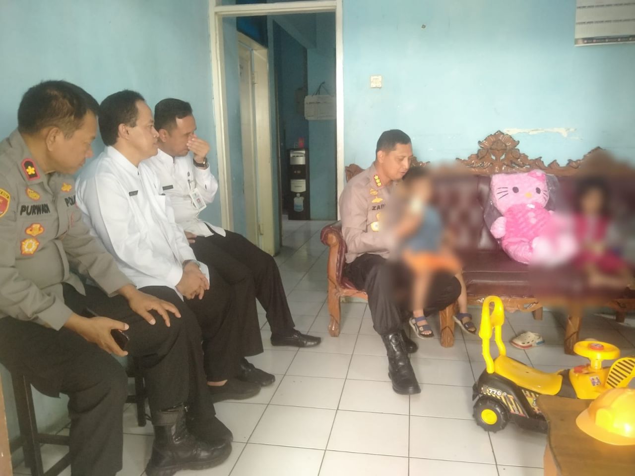 Kapolres Kunjungi Rumah Singgah Dinsos Kota Tangerang, Pastikan 2 Balita di Ciledug Didampingi dengan Baik dan Sehat