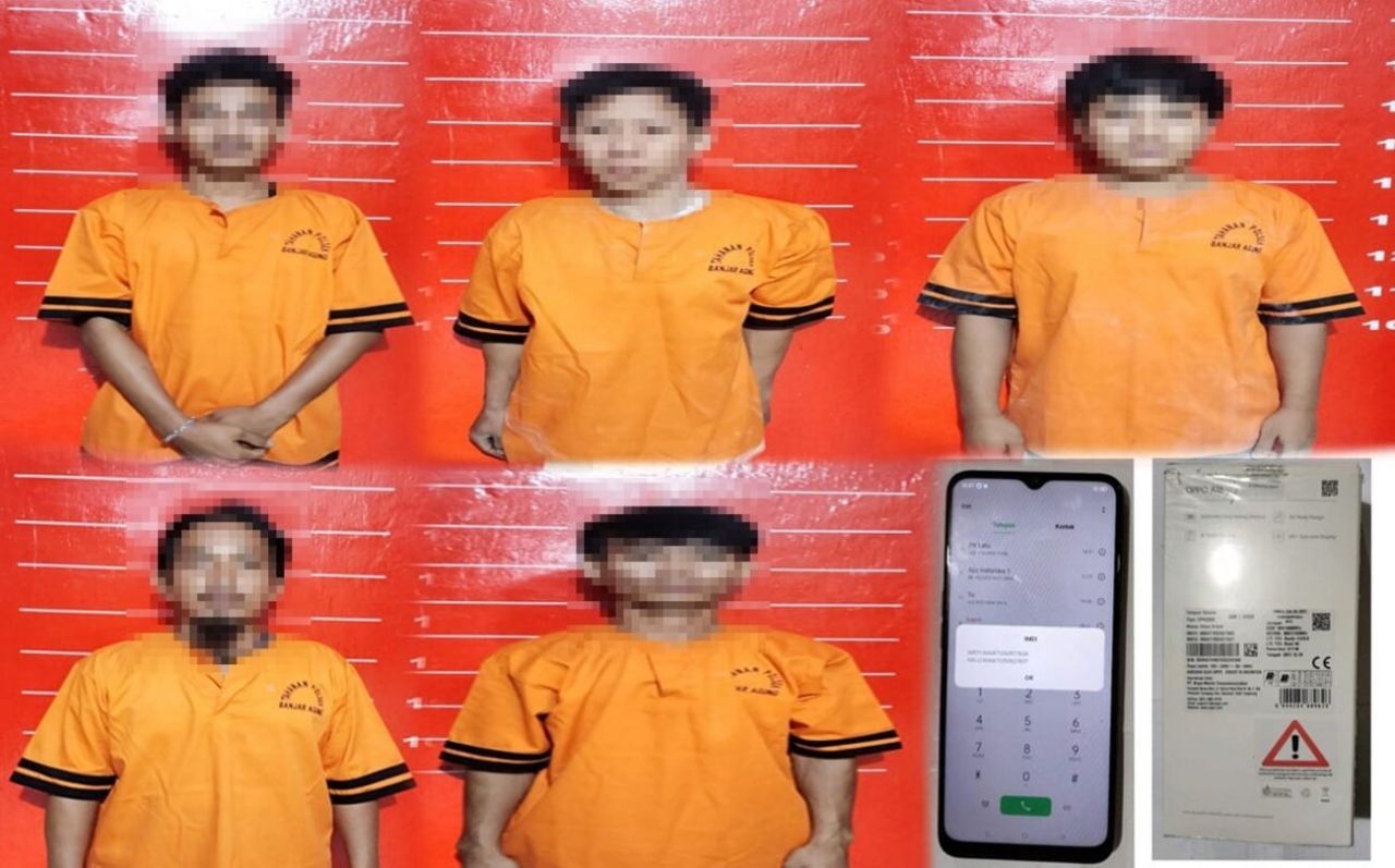 Polsek Banjar Agung Tangkap 5 Tersangka Curas