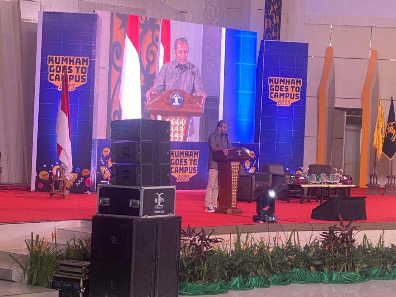 Wamenkumham Gelar Goes To Campus Ke Universitas Halu Oleo Kendari
