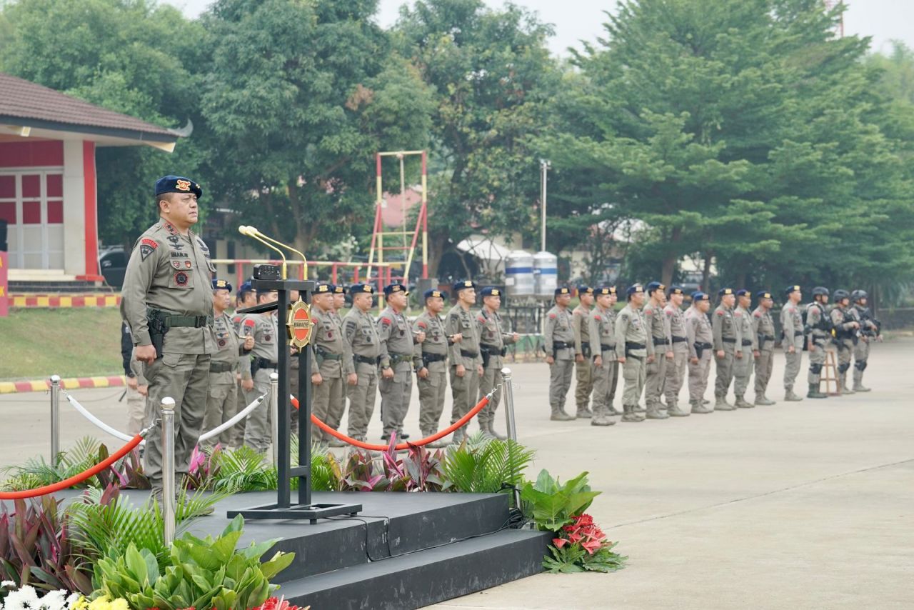 Wadankorbrimob Polri Pimpin Upacara Dikbangspes Urban Warfare T.A.23