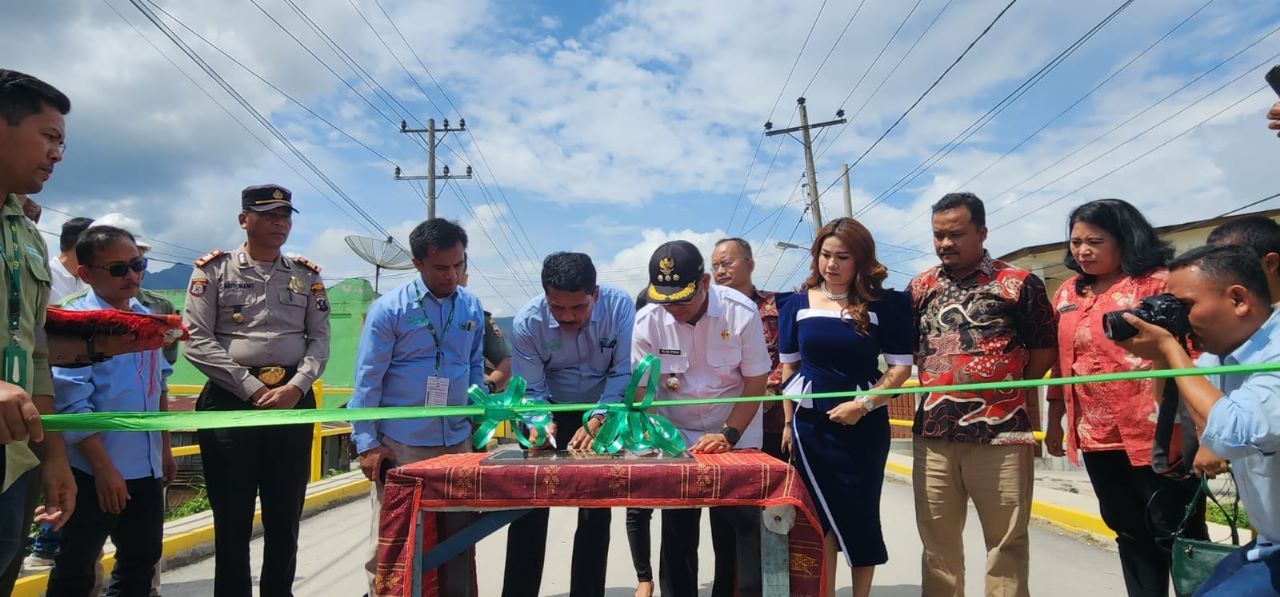 Toba Pulp Lestari (TPL) laksanakan acara serah terima dukungan Pembangunan Jembatan Aek Mandosi IV Tanjung Pasir