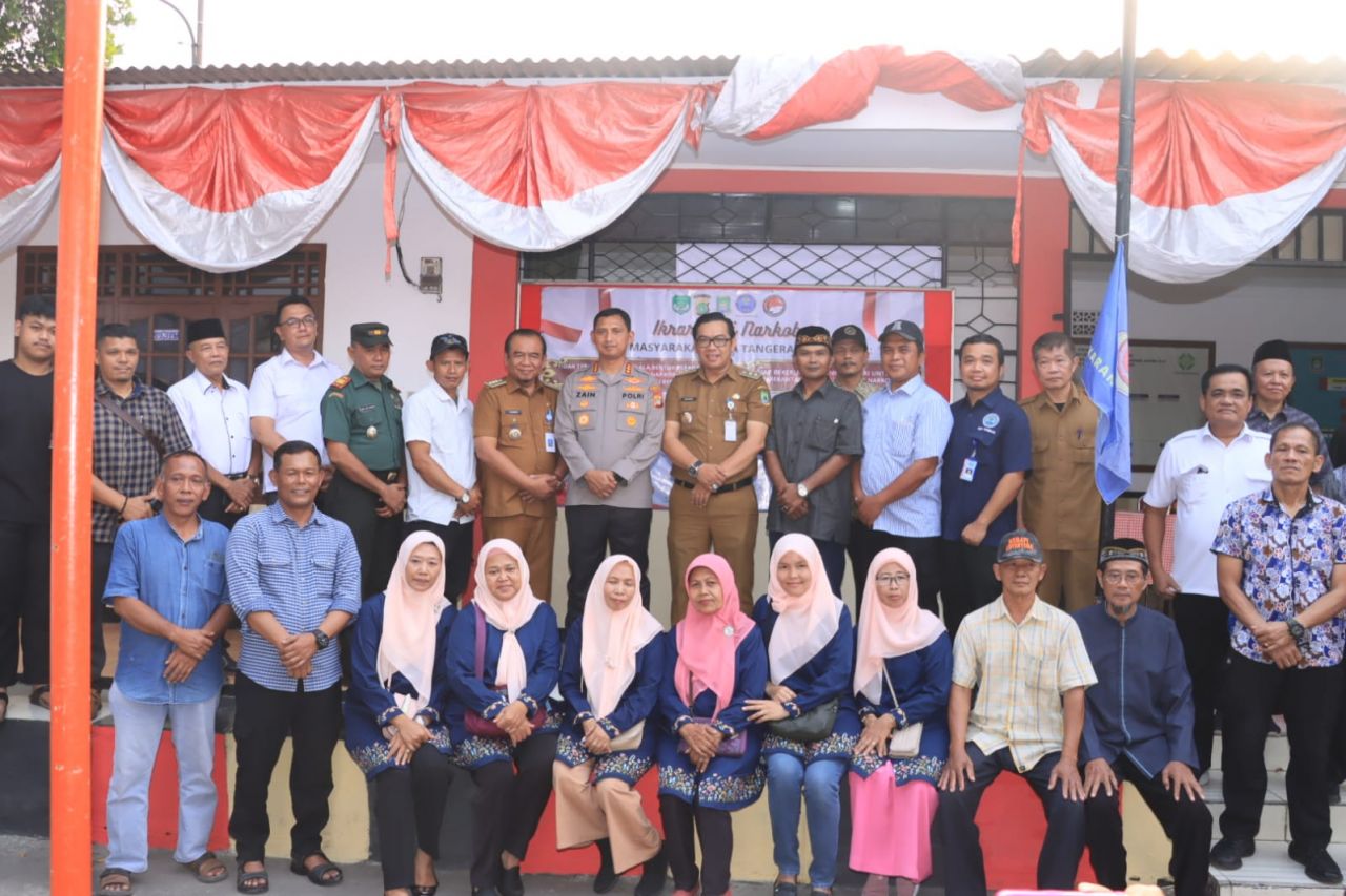 Kapolres Metro Tangerang Kota Sambangi Kampung Bebas Narkoba Sudimara Barat