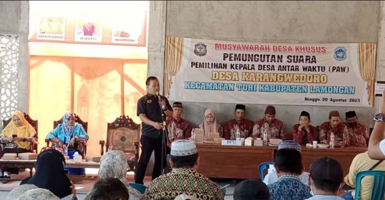 Pilkades PAW di 7 Desa di Lamongan Berjalan Lancar dan Sukses