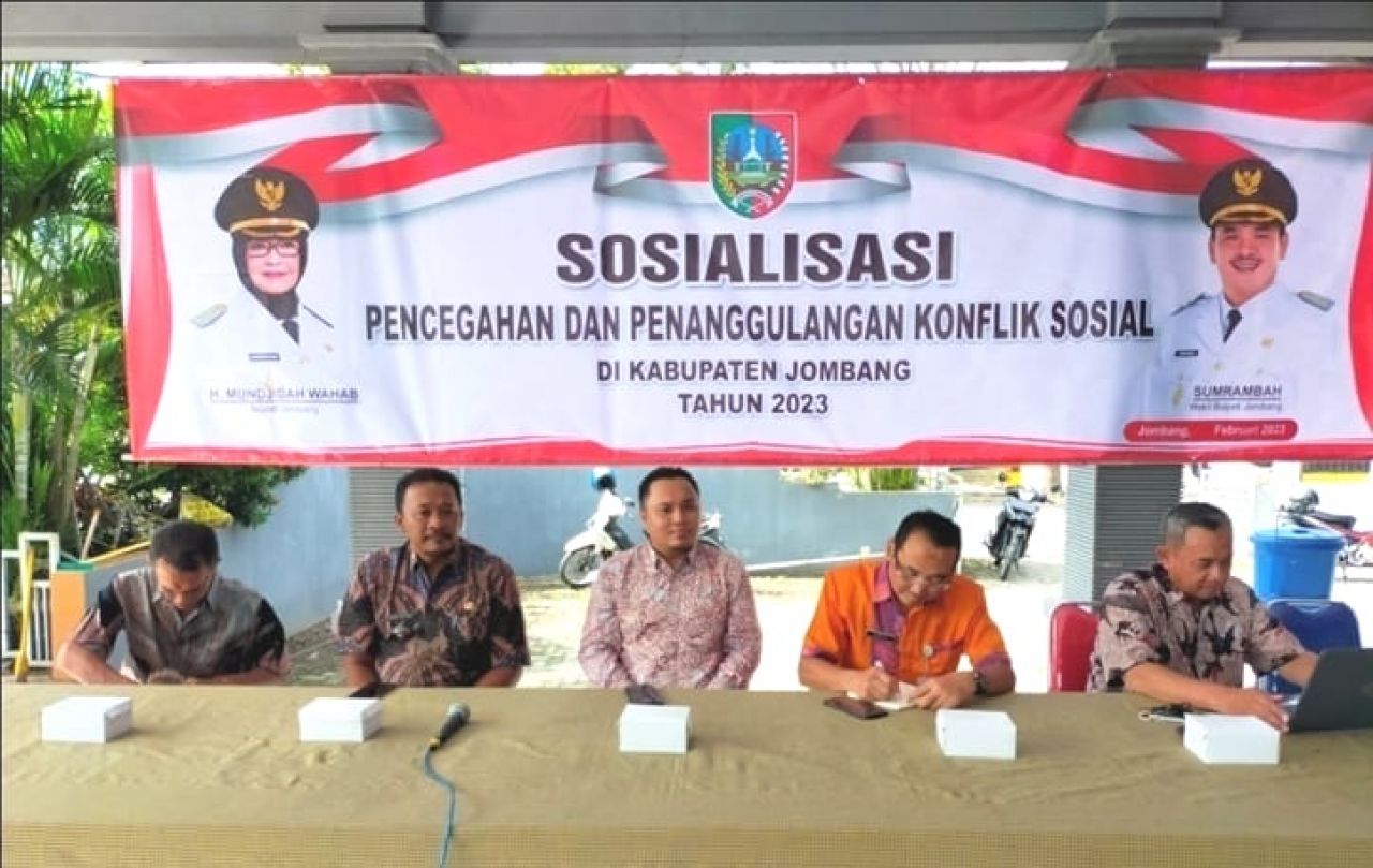 Bakesbangpol Kabupaten Jombang Sosialisasikan Pencegahan dan Penanggulangan Konflik Sosial