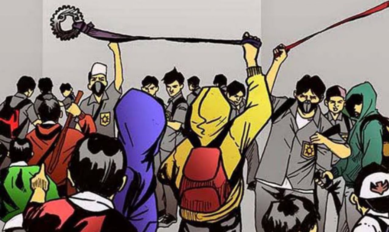 Tawuran Jalan Iskandar Muda Kota Tangerang Menelan 1 Korban Tewas, Polsek Neglasari Amankan Belasan Remaja dan Sajam