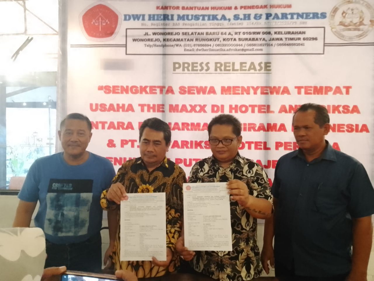 Putusan Gugatan Wanprestasi Sewa Menyewa Antara The Maxx dan Hotel Antariksa Ditunda 2 Kali, Ada Apa dengan PN Surabaya?