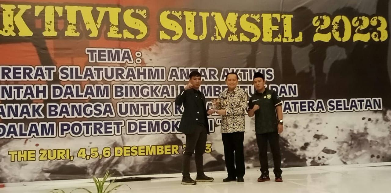 YPN Terima Penghargaan dari PJ Gubernur Sumsel Pada Acara Rembuk Aktivis Sumsel 2023