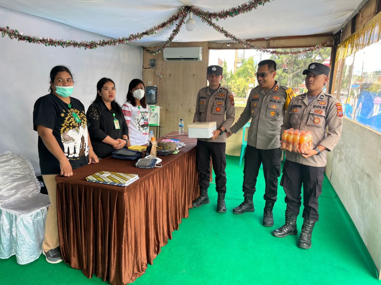 Kapolres Toba Meninjau Langsung Kesiapan Pos PAM Nataru