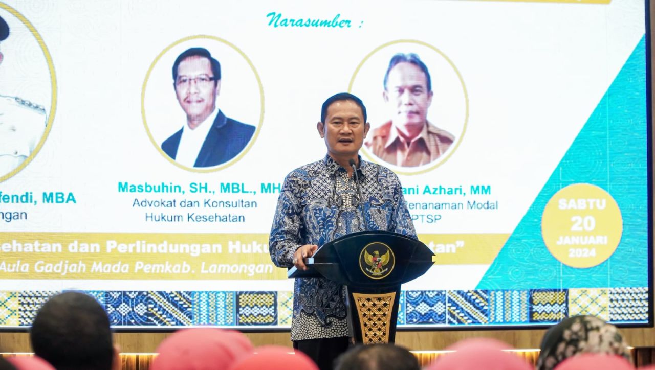 Yurhonur Efendi Ajak Insan Kesehatan Implementasikan Konsep Society 5.0 Untuk Sukseskan Lamongan Sehat