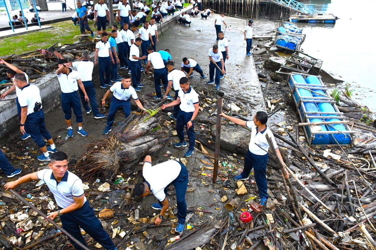 Lantamal I Ikuti Giat Serentak Gerakan Mako dan Kompleks TNI AL Bersih