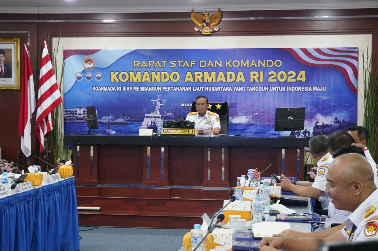 Danlantamal I Hadiri Rapat Staf dan Komando Koarmada RI Tahun 2024