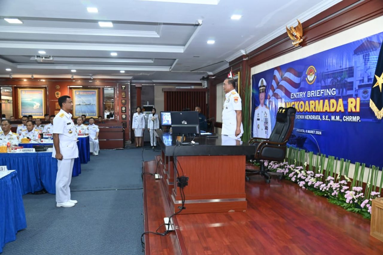 Danlantamal I Hadiri Entry Briefing Pangkoarmada RI