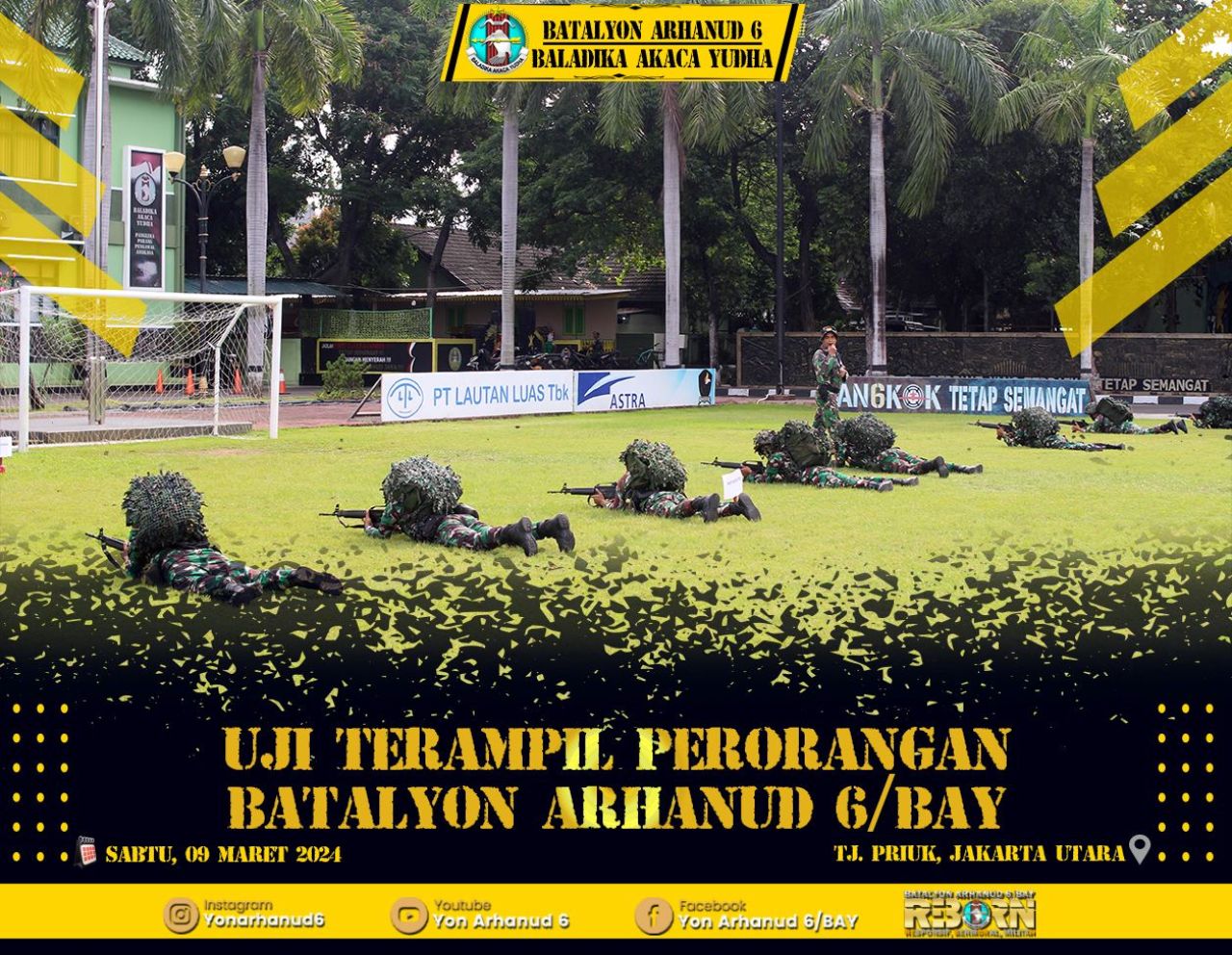 Batalyon Arhanud 6/BAY Gelar Uji Terampil Perorangan (UTP) Umum