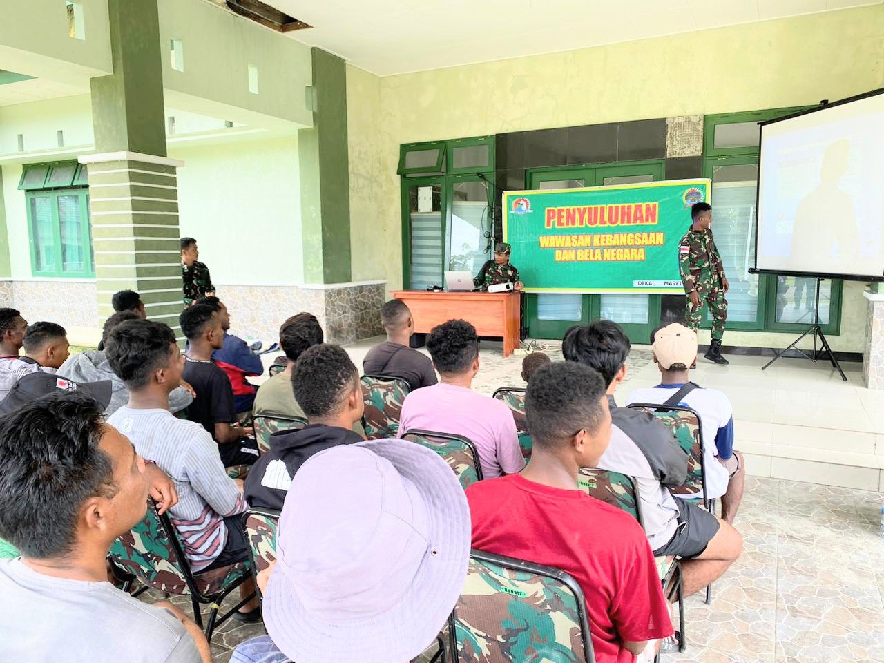 Satgas TMMD Ke-119 Kodim 1715/Yahukimo Gencar Berikan Penyuluhan Wawasan Kebangsaan dan Bela Negara Kepada Masyarakat