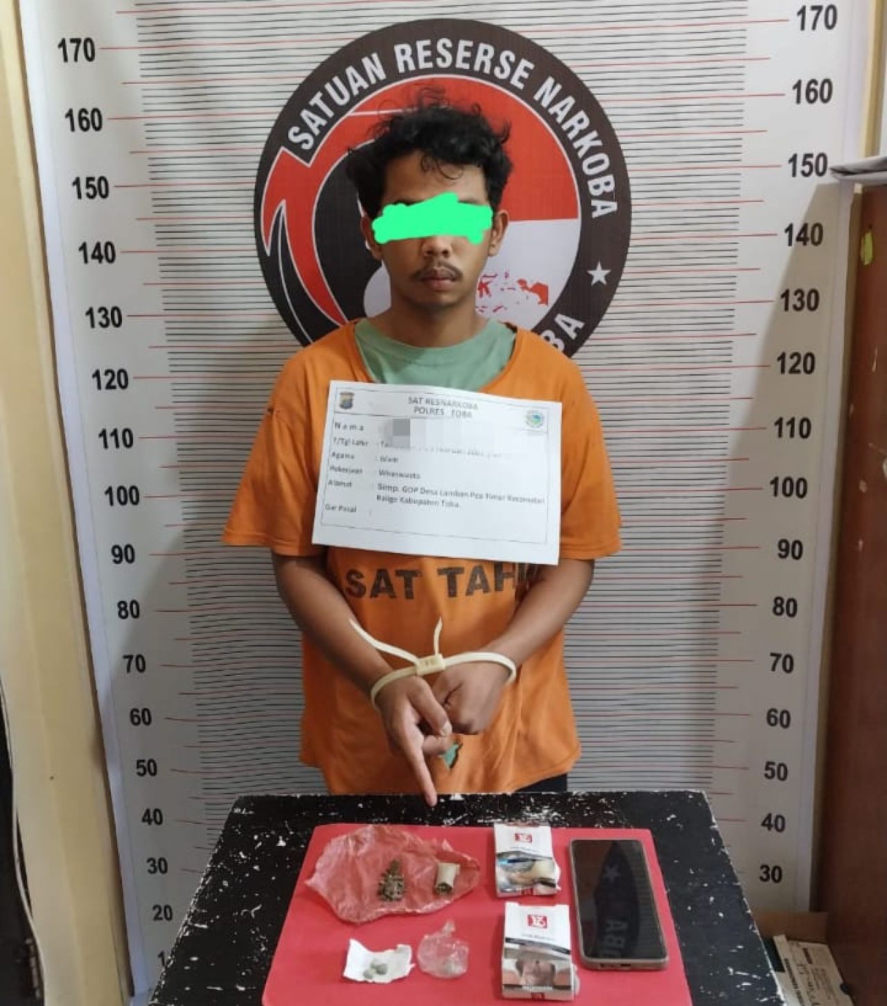 Polres Toba Berhasil Meringkus Tersangka Narkoba di Sekitar Alfamidi Lagu Boti