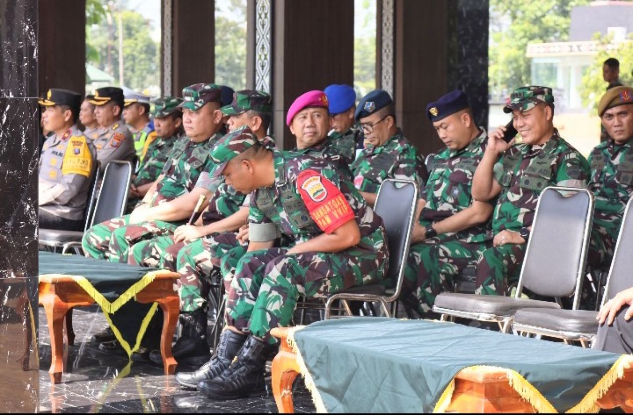 Danlantamal I Hadiri Rakorpam dan Apel Gelar Pasukan Pengamanan VVIP Presiden RI