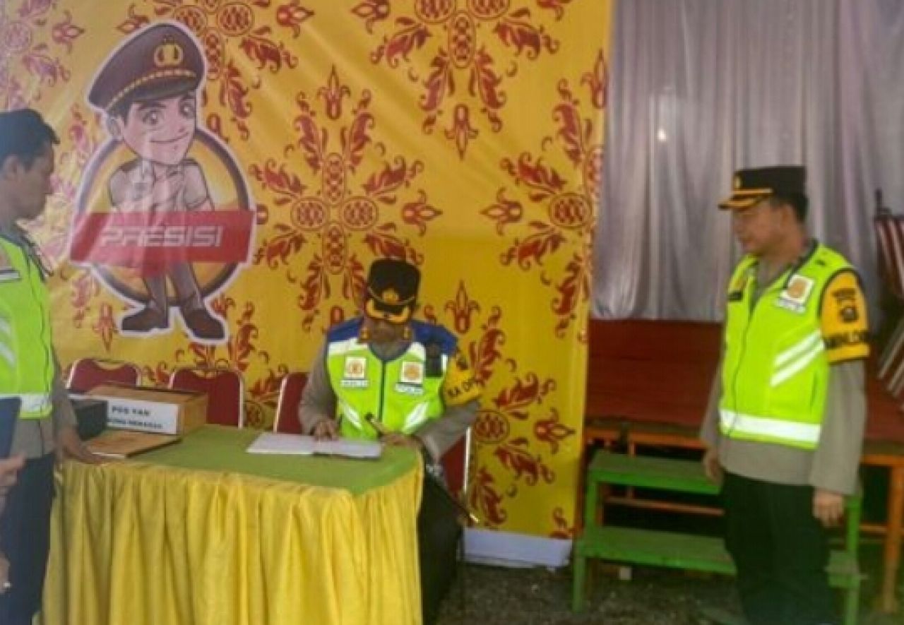 Kapolres OKU Cek Kesiapan Pos Pengamanan Hari Raya Idul Fitri 1445 H