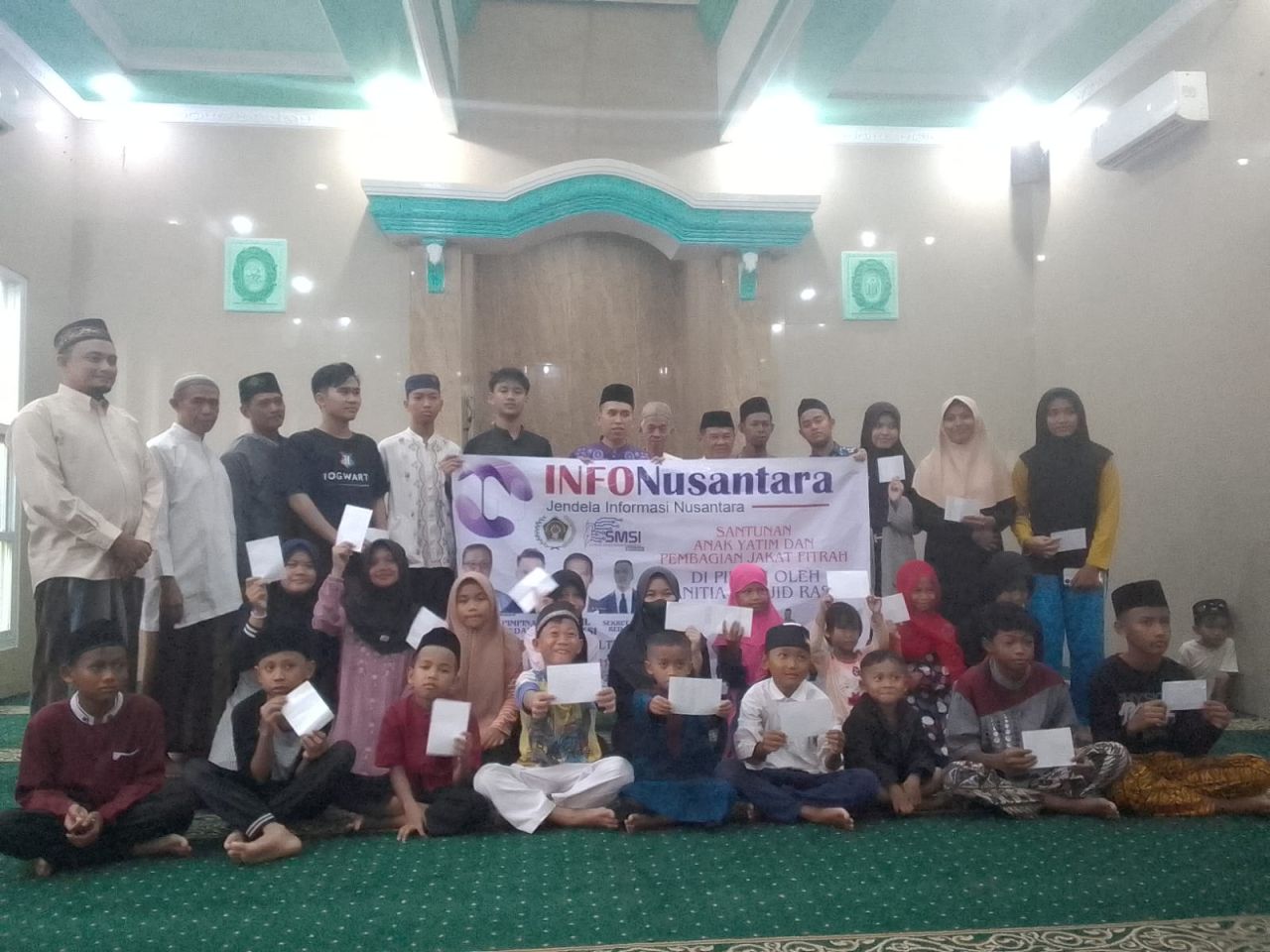 Media Online Info-Nusantara Gelar Santunan Anak Yatim serta Buka Puasa Bersama