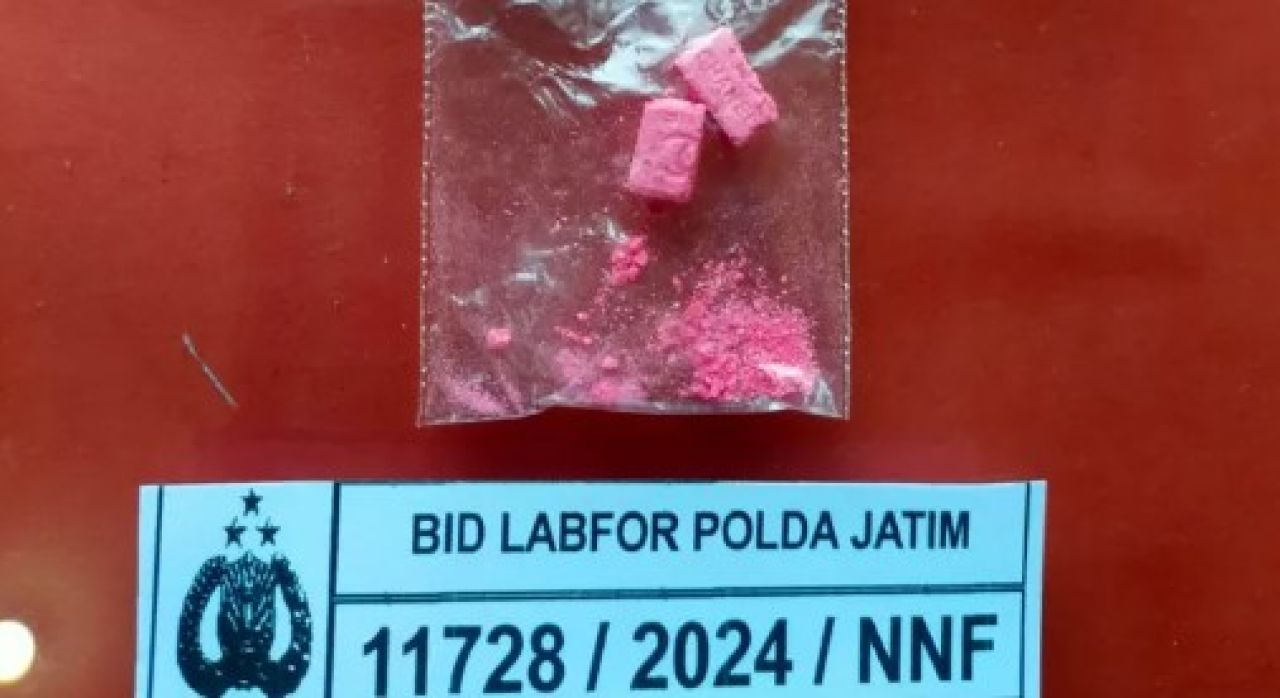 Barang Bukti yang diamankan Polda Jatim