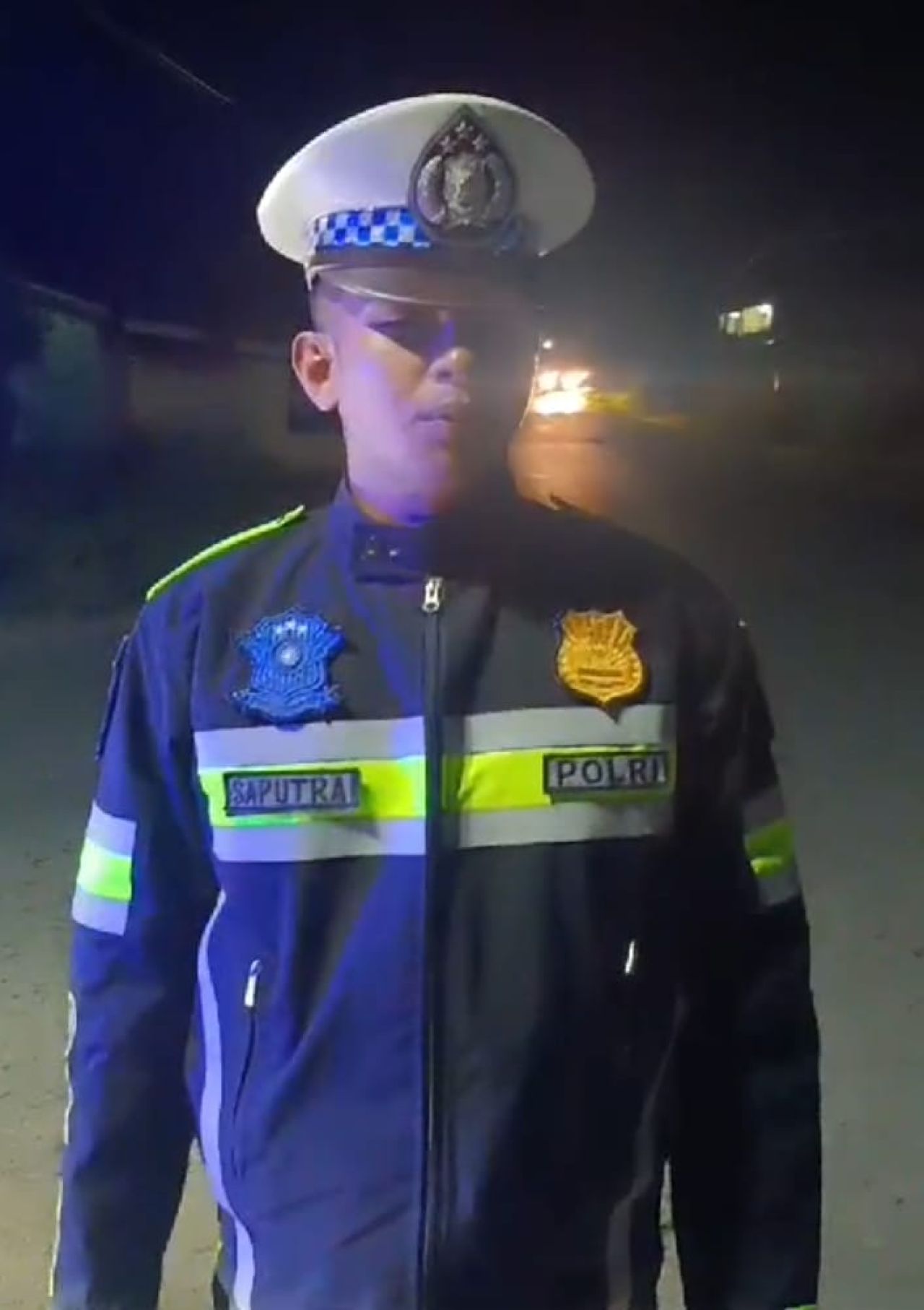 Memberikan Keamanan dan Kenyamanan Masyarakat, Satlantas Polres Toba Rutin Laksanakan PBL di Malam Hari