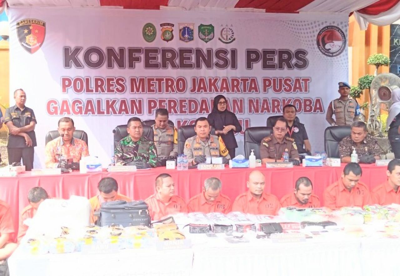 SatRes Narkoba Polres Metro Jakarta Pusat Musnahkan 49,8Kg Narkotika