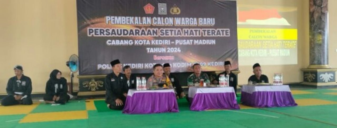 Sinergitas TNI – Polri di Kota Kediri Beri Pembekalan Calon Warga Baru PSHT