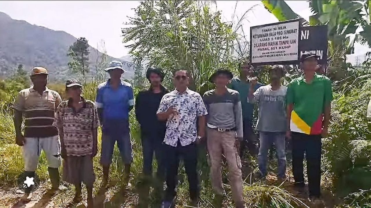 Keturunan Raja Pagi Sinurat Membuat Pengaduan Atas Hilangnya "Plang" di Tanah Warisan Milik Raja Pagi Sinurat