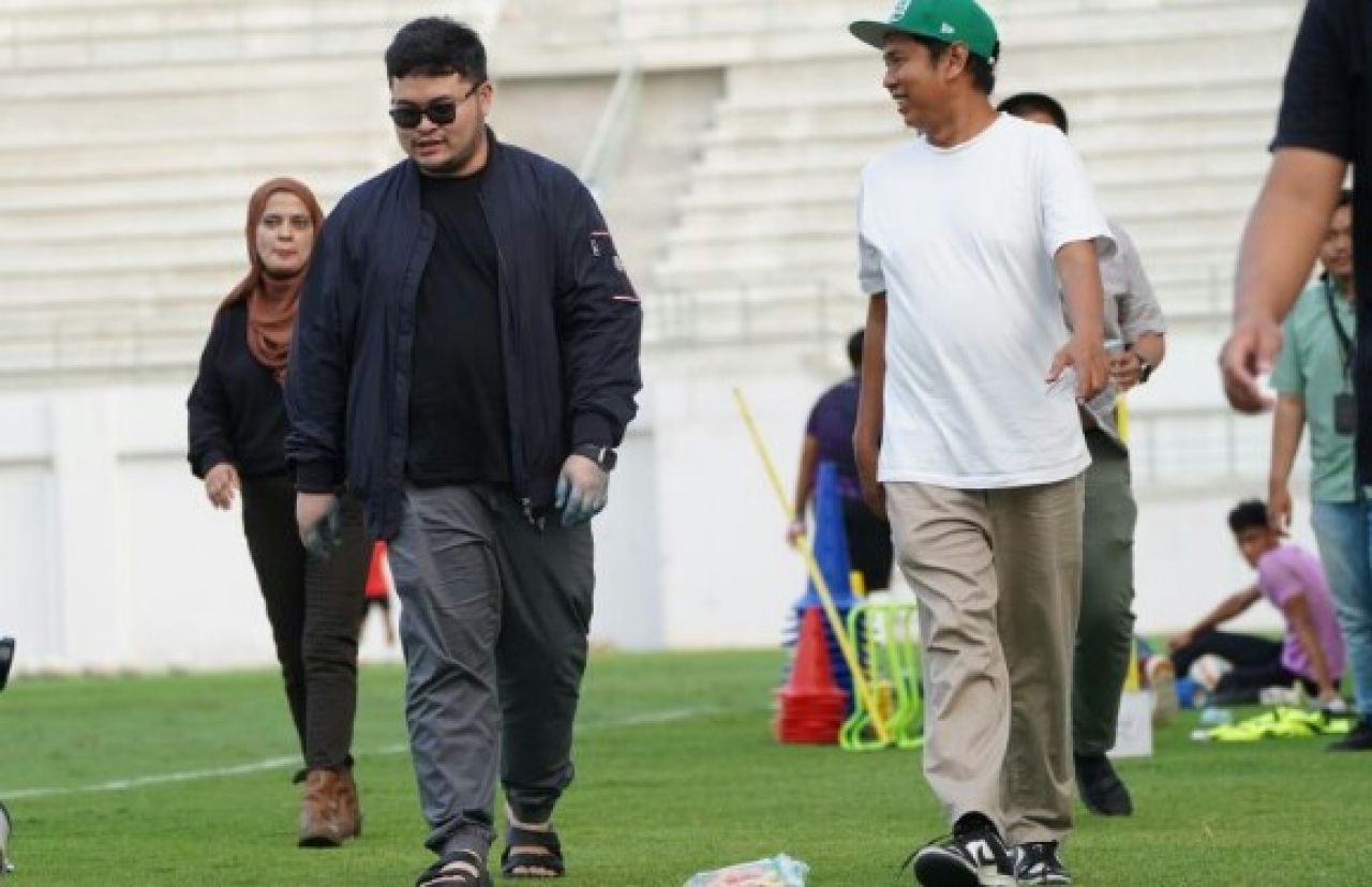 Perdana Digunakan Latihan Persik, Mas Dhito Sebut Perencanaan Tahap 2 Stadion GDJ Selesai Agustus