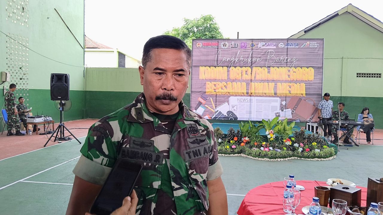 Kodim 0813 Bojonegoro Gelar Cangkrukan Bareng Media, Kokohkan Sinergitas
