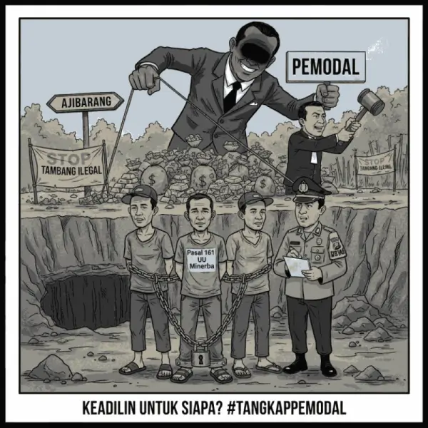 Tambang Ilegal Ajibarang: Buruh Harian Ditahan, Pemodal Kapan Disentuh ?