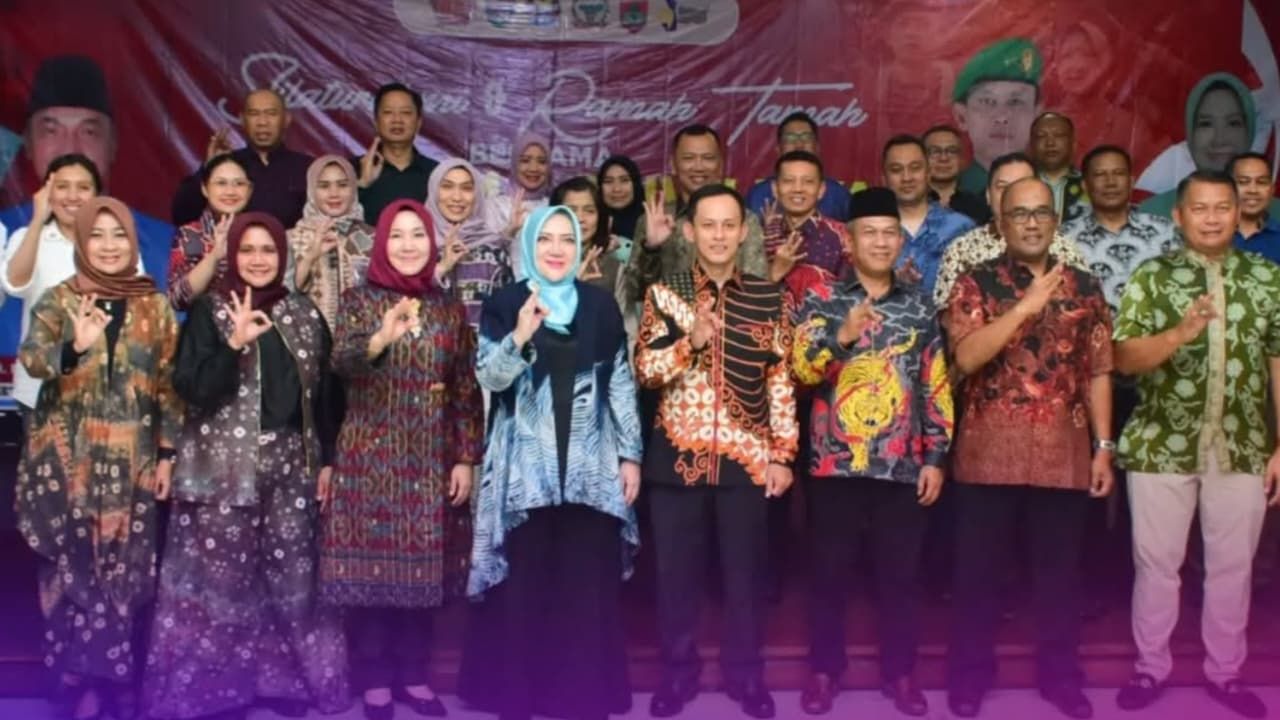 Bupati Musi Rawas Hj.Ratna Machmud Silaturahmi dengan Pangdam II/Sriwijaya