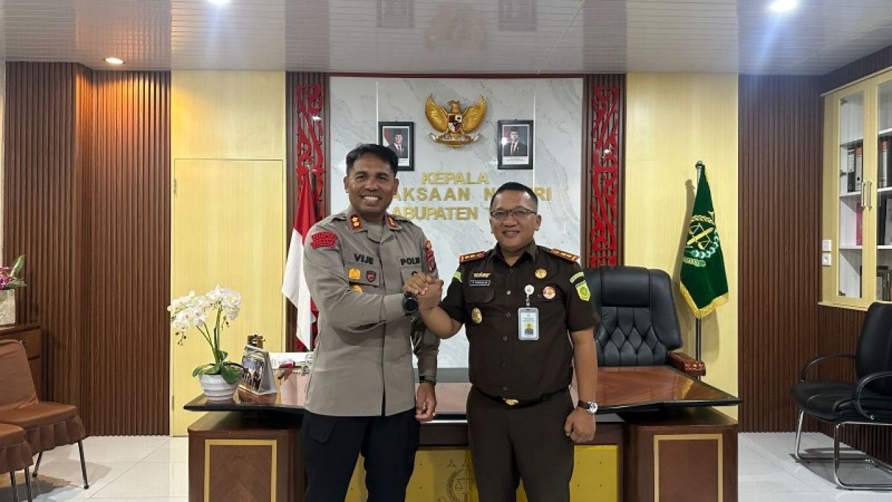 Kejaksaan Negeri Kabupaten Toba Sambut Kunjungan Kerja Kepala Kepolisian Resor Toba