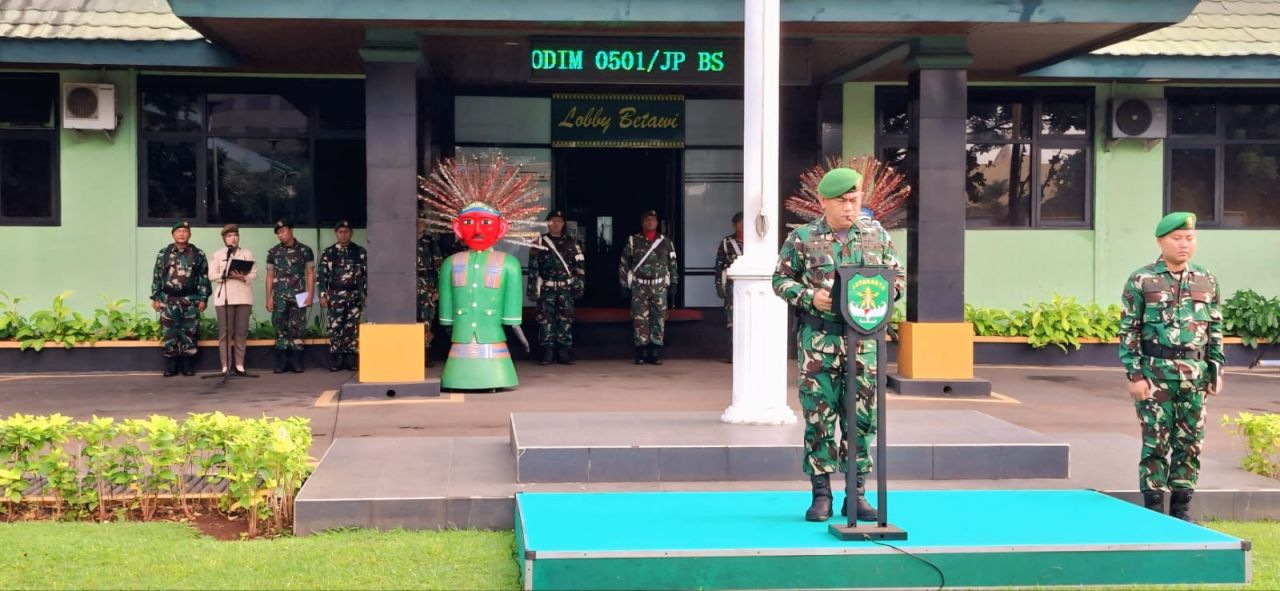 Kasdim 0501/JP Pimpin Upacara Bendera memperingati Hari Kebangkitan Nasional 20 Mei 2025